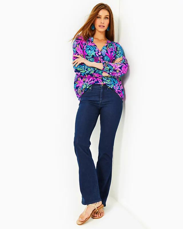 33" South Ocean High Rise Bootcut Jean | Lilly Pulitzer | Lilly Pulitzer