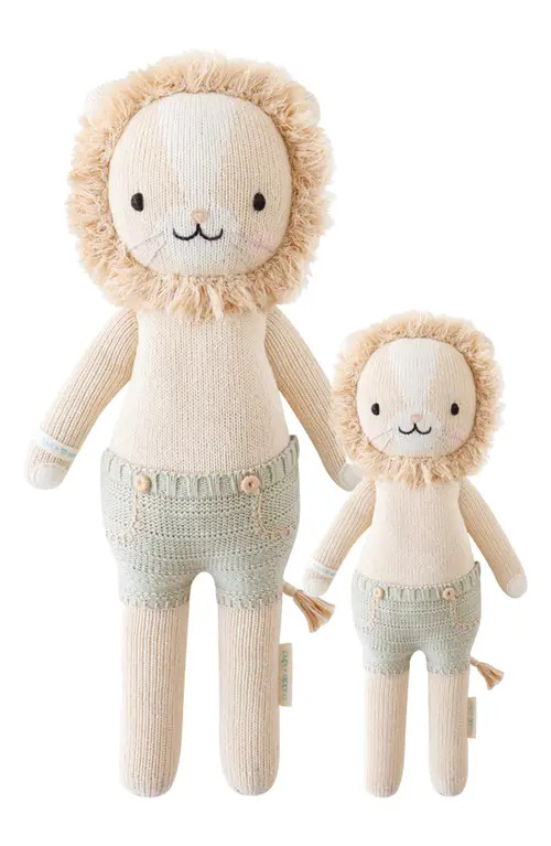 cuddle+kind Sawyer the Lion Stuffed Animal in Green/Beige at Nordstrom | Nordstrom