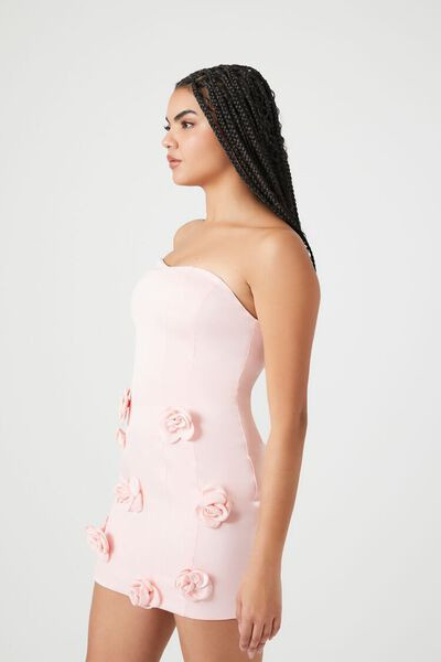 Satin Rosette Sweetheart Mini Dress | Forever 21 (US)