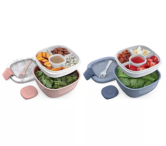 Bentgo Set of 2 Salad Containers - QVC.com | QVC