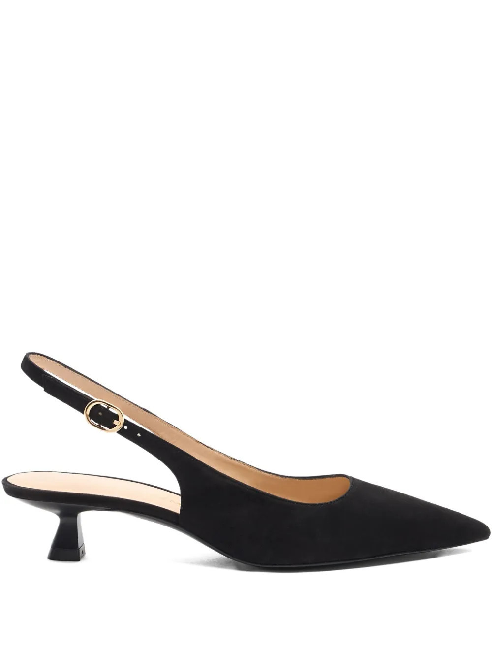 Stuart Weitzman 35mm Stuart Sculpt slingback pumps - Black | Farfetch Global