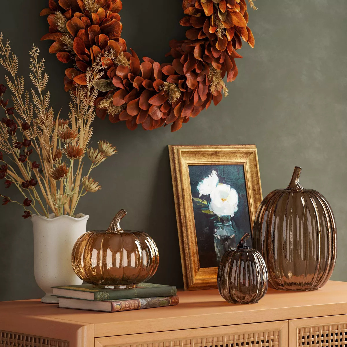 Glass Pumpkin Amber - Threshold™ | Target