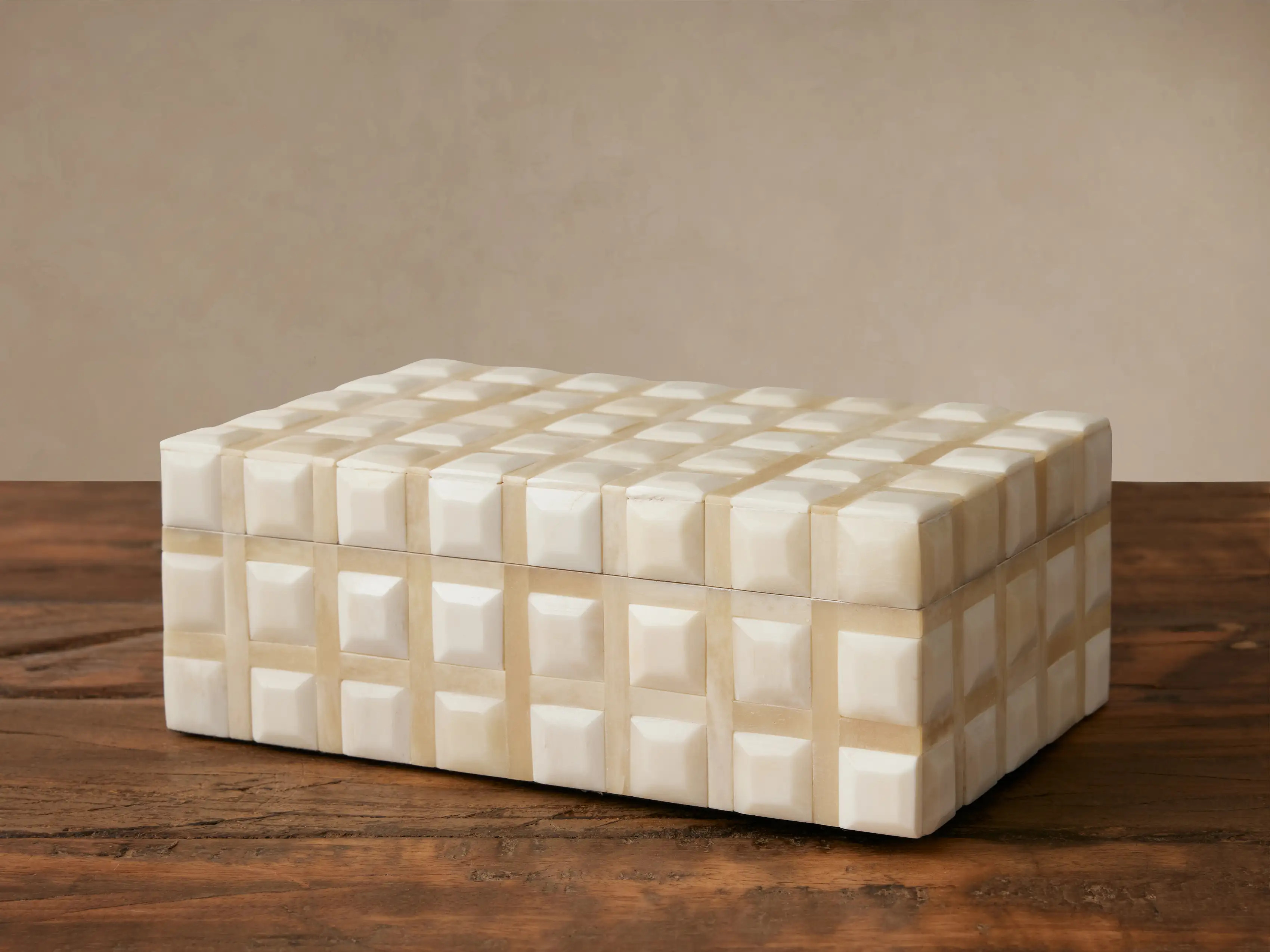 Jimena Striped Rectangular Box | Arhaus