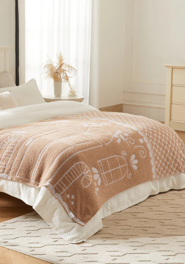 TSC X Madi Nelson: Gingerbread House Buttery Blanket | The Styled Collection