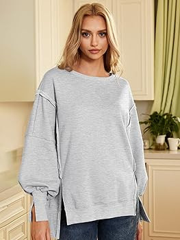 Trendy Queen Womens Oversized Crewneck Sweatshirts Hoodies Fall Outfits Fashion Teen Girls Y2k Wi... | Amazon (US)