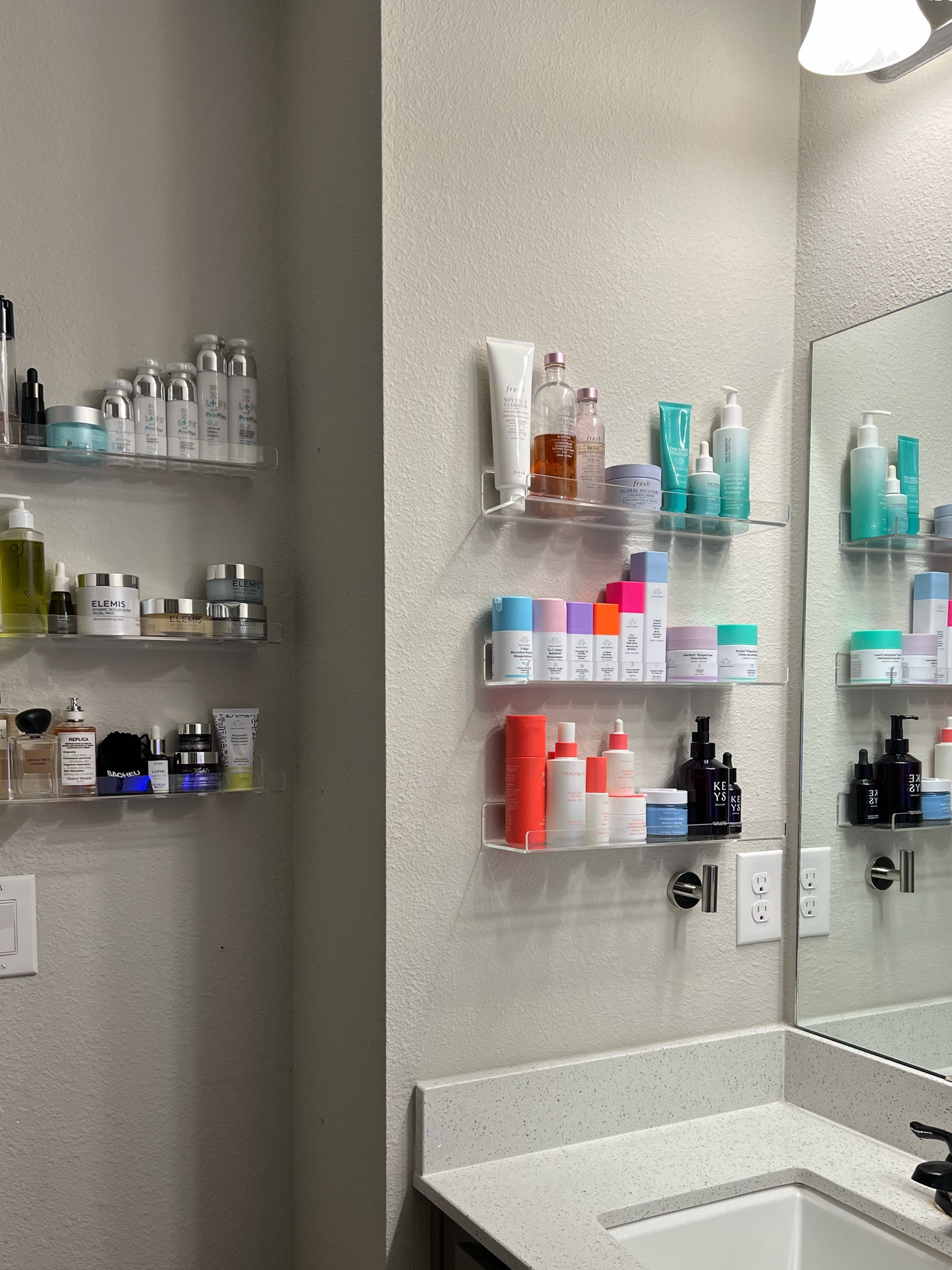 Something about a luxe look for less and an organized space that helps you breathe better! In love with these shelves and also sharing some skincare faves! 

#LTKhome #LTKbeauty #LTKunder50