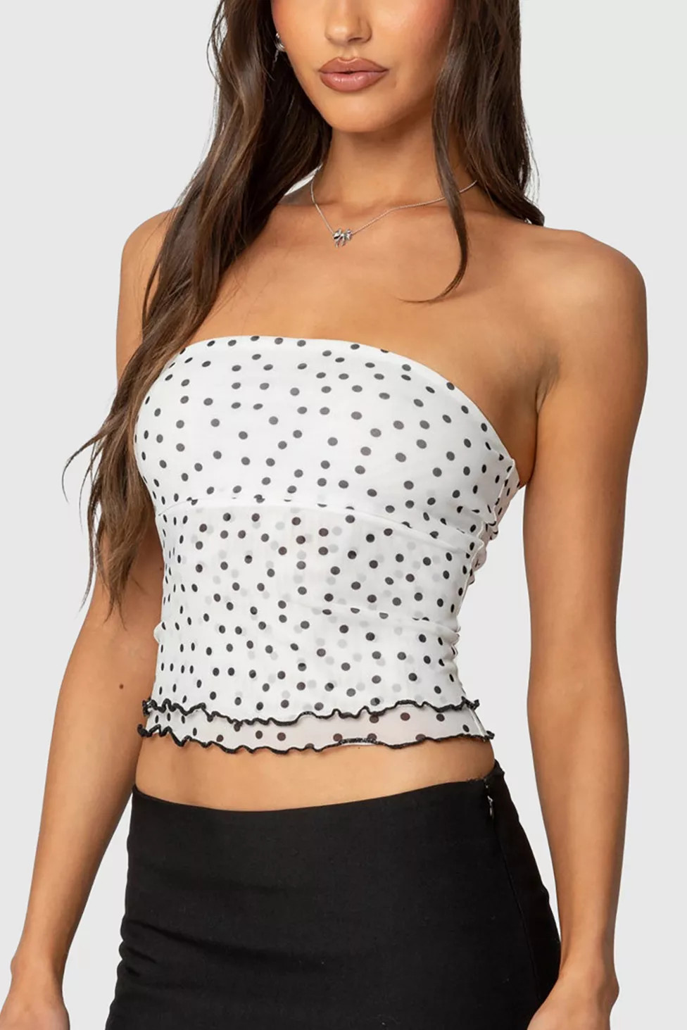 Edikted Laurie Polka Dot Tube Top | Urban Outfitters (US and RoW)
