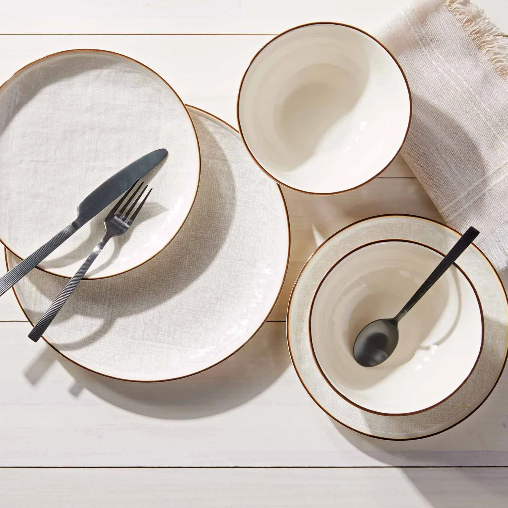 (6 pack) Better Homes & Gardens Cream Murphy Stoneware Salad Plate | Walmart (US)