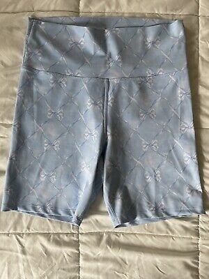 Loveshackfancy x Beach Riot Blue Printed Bike Shorts - size XL  | eBay | eBay US