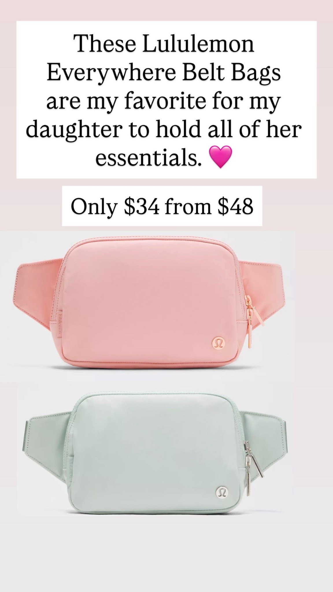 Lululemon belt bags are on sale for $34 from $48

#LTKSaleAlert