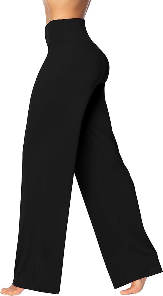 Sunzel Yoga Pants for Women Straight Wide Leg High Waisted Lounge Pants | Amazon (US)