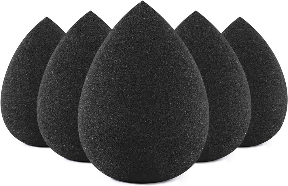 BEAKEY Makeup Sponge Set, 5 Pcs Foundation Blending Sponge, Beauty Sponges Flawless for Liquid, C... | Amazon (US)