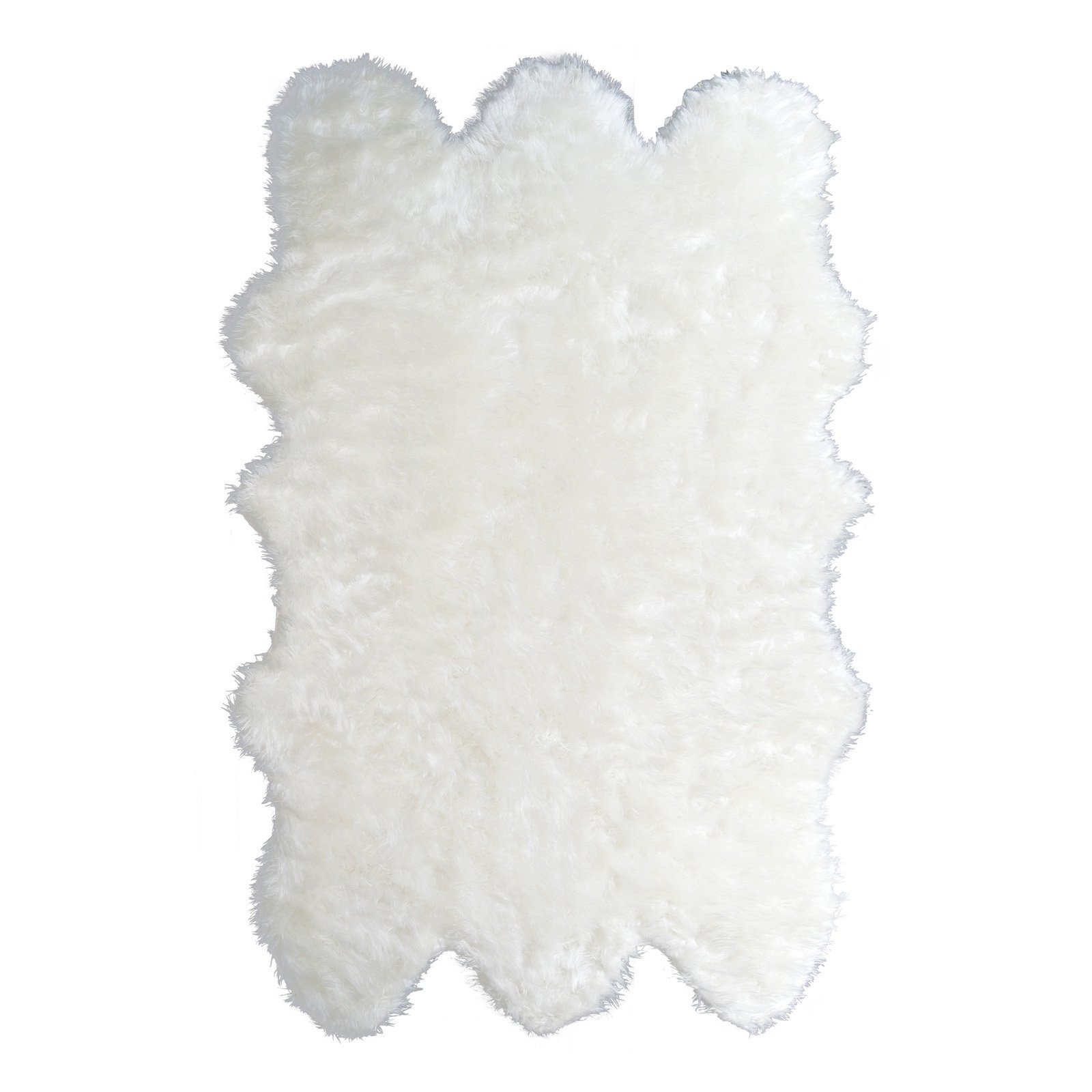Glamour Home Ailsa Faux Sheepskin Fur Area Rug | Hayneedle