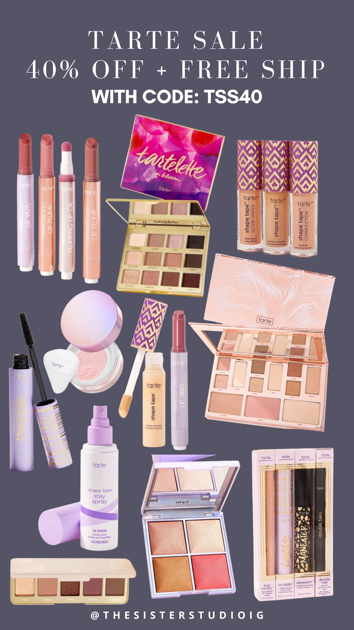 40% off sitewide with code TSS40, and up to 80% off palettes! 

@tartecosmetics #partner

#LTKHoliday #LTKFindsUnder50 #LTKSaleAlert