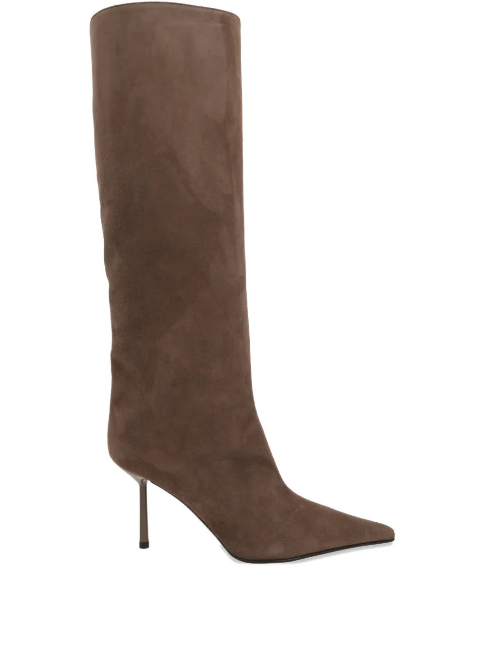 Le Silla pointed-toe suede boots - Brown | Farfetch Global