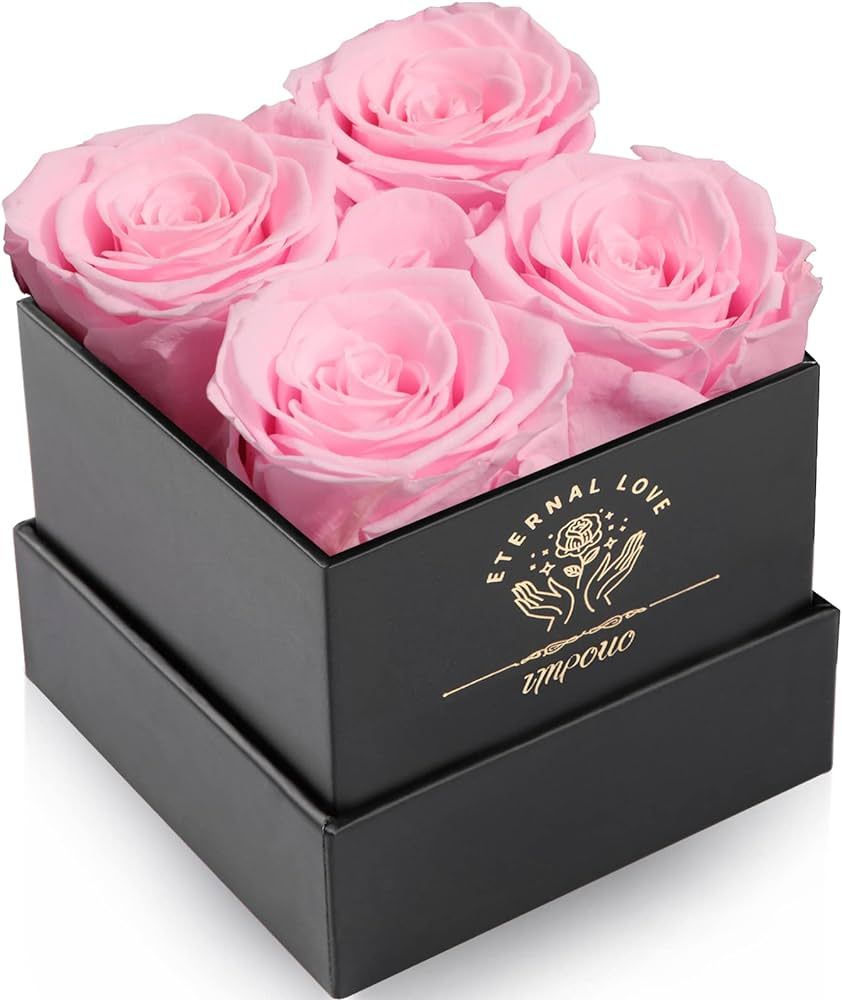 Impouo Flowers for Delivery Prime - Roses in a Box - Fresh Flowers - Forever Rose - Birthday Gift... | Amazon (US)
