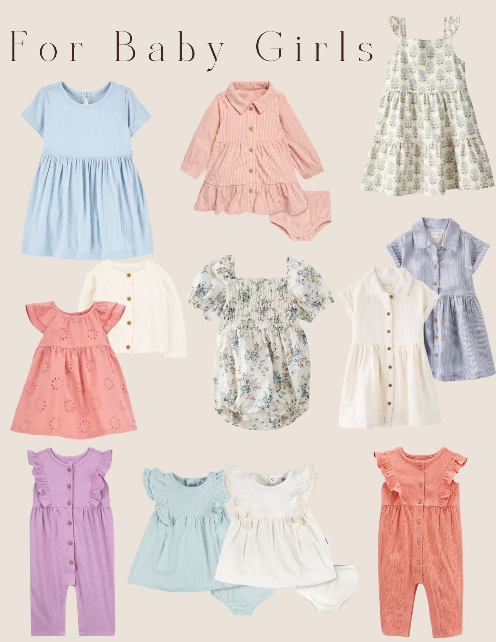 Excited to share some adorable outfit ideas for your baby girl to wear to your next Spring or Summer family photoshoot!



#LTKBaby #LTKFamily #LTKKids
