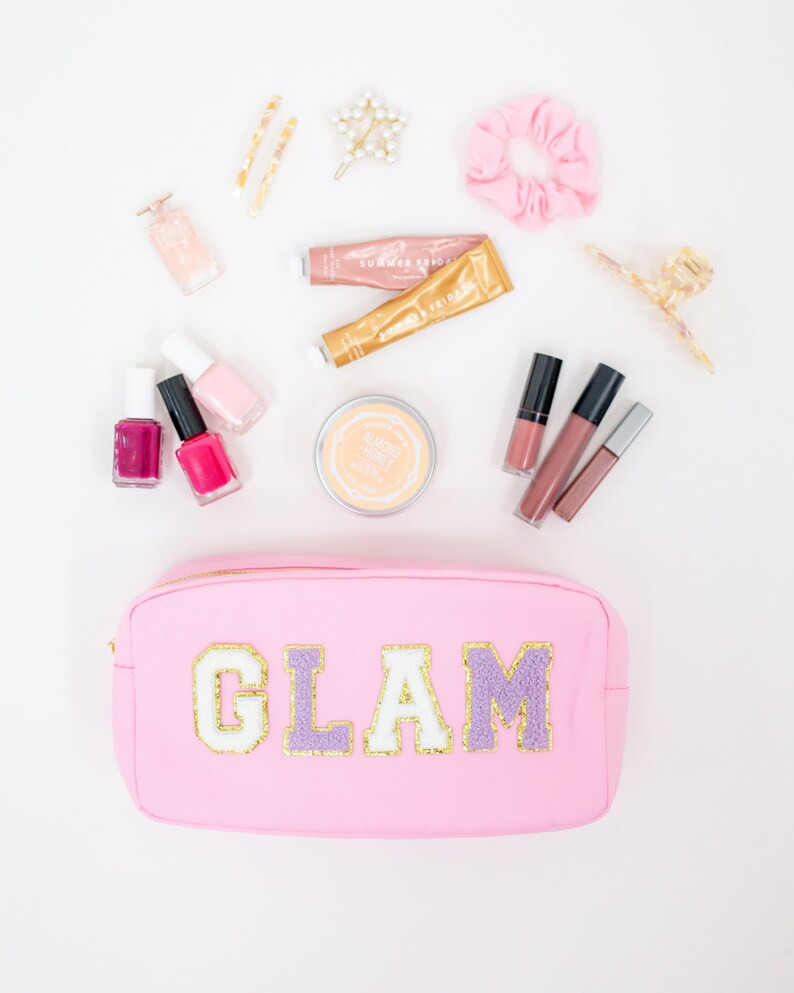 Nylon Pouch with Patches | Etsy (US)