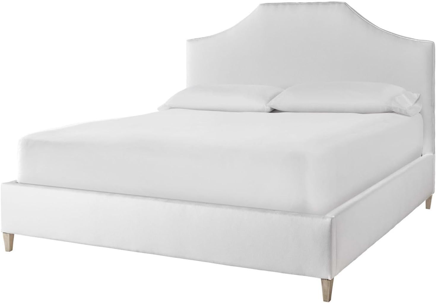 Universal Furniture Blythe Dover White Upholstered King Bed | Amazon (US)