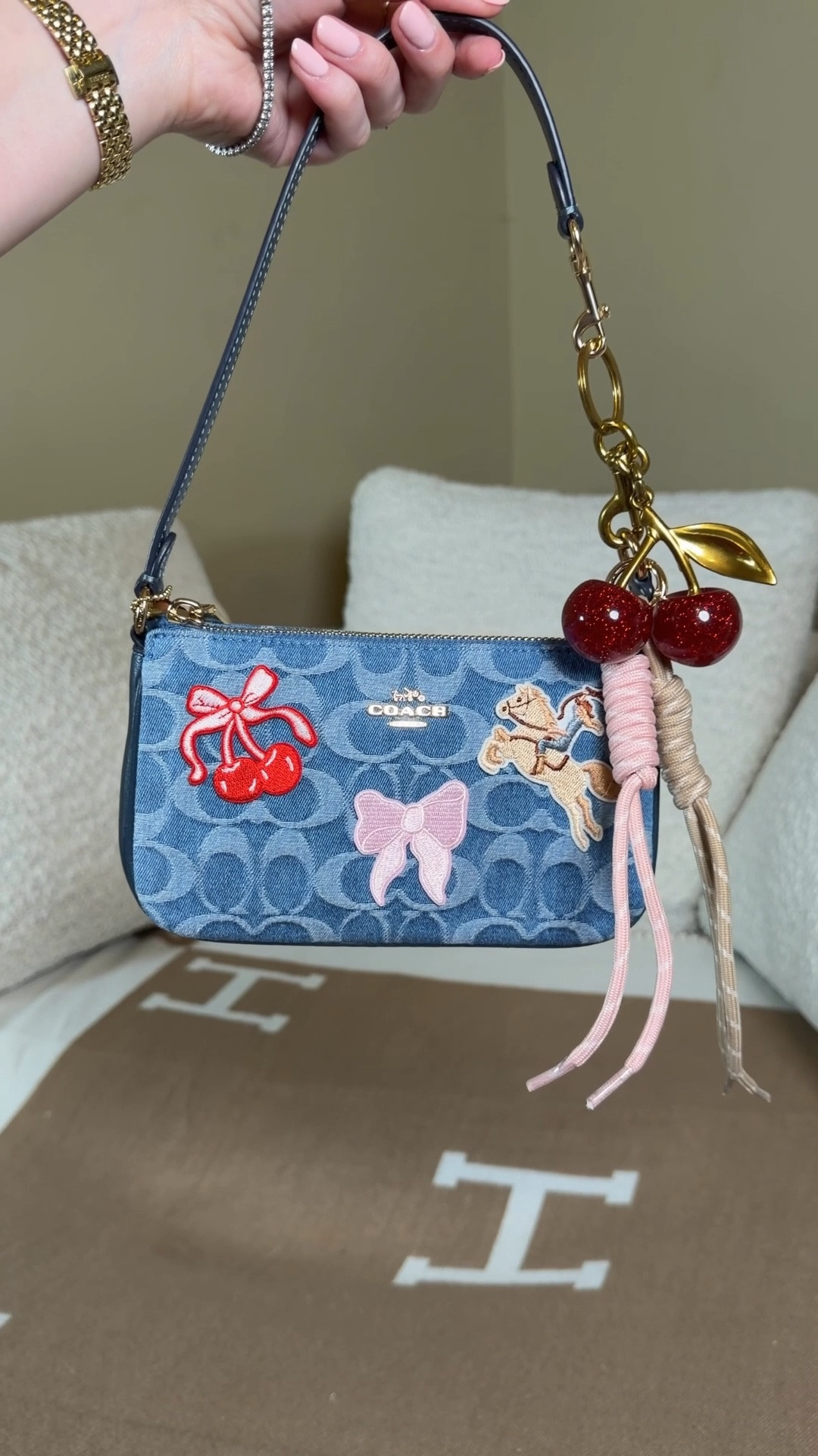 The easiest bag diy 👜
I used my denim coach outlet Nolita 19 and some iron in patches I found at Walmart and hobby lobby to give my bag a cutesy little makeover! These patch’s also stick in so I didn’t iron them yet just to may sure I like them. But they are sticking so well I might just leave them like this and change them out if I get bored 🤠🍒🎀
Added a cherry bag charm to extend the strap and some cute corded charms that match my bow and cowgirl patches 

Cowgirl patch
DIY
Cherry purse 
Cherry bag


#LTKMothersDay #LTKootd #LTKgrwm