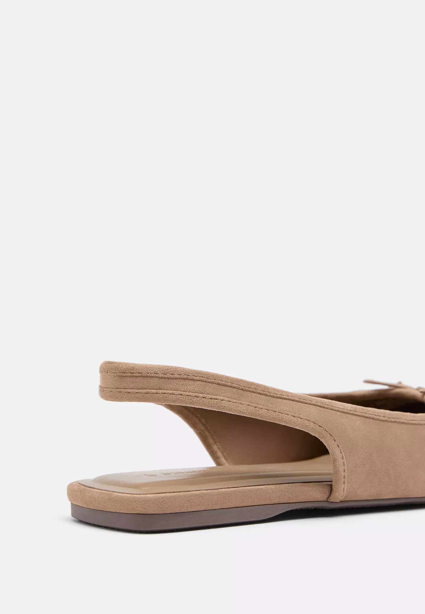 Faux suede slingback ballet flats - Women's Flat shoes | Stradivarius United Kingdom | Stradivarius (UK)