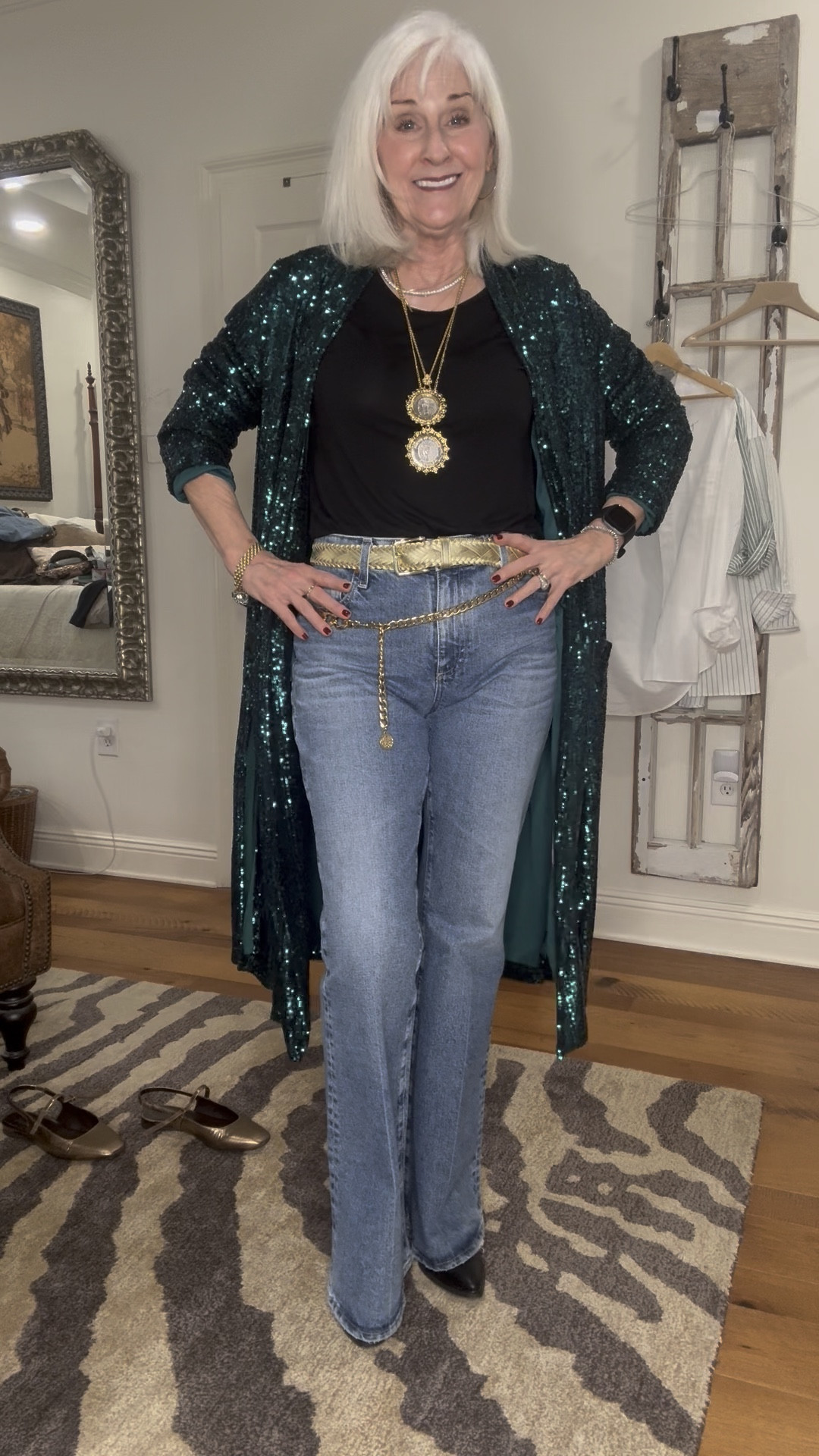 Girls night out dinner outfit. A heavy focus on Mardi Gras!

#LTKStyleTip #LTKOver40 #LTKSeasonal
