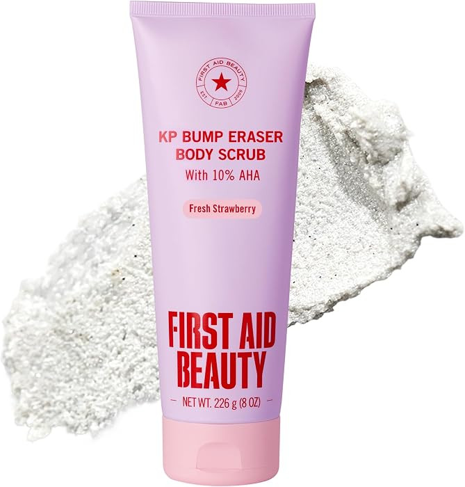 First Aid Beauty KP Bump Eraser Body Scrub with 10% AHA - Dermatologist-Tested Keratosis Pilaris ... | Amazon (US)