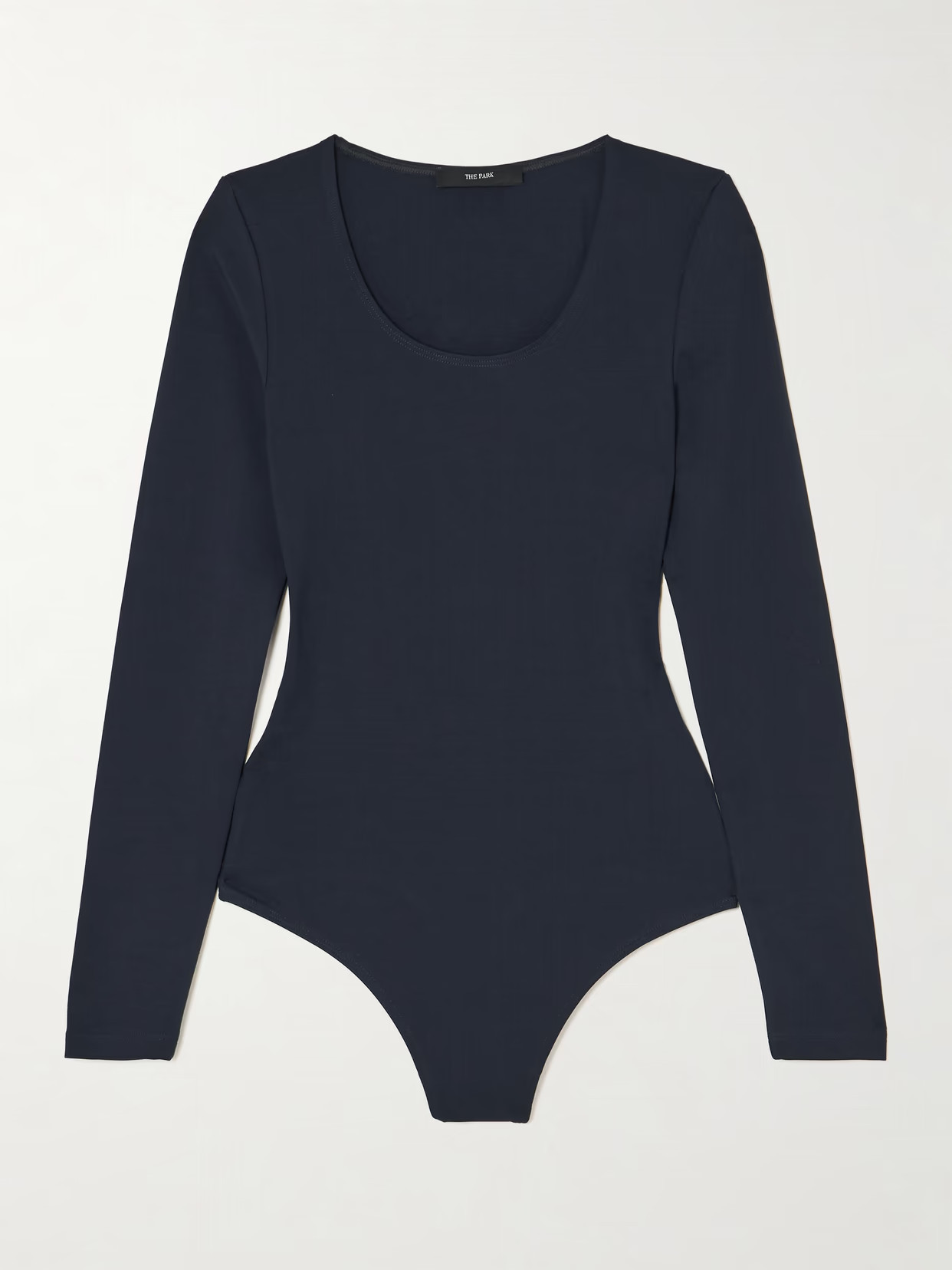 THE PARK - Donna Stretch-tencel™ Lyocell Thong Bodysuit - Navy | NET-A-PORTER (UK & EU)