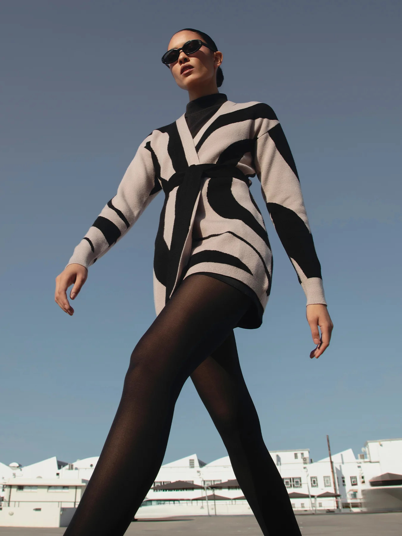 Elma Knit Cardigan - Luze Noir | Diarrablu