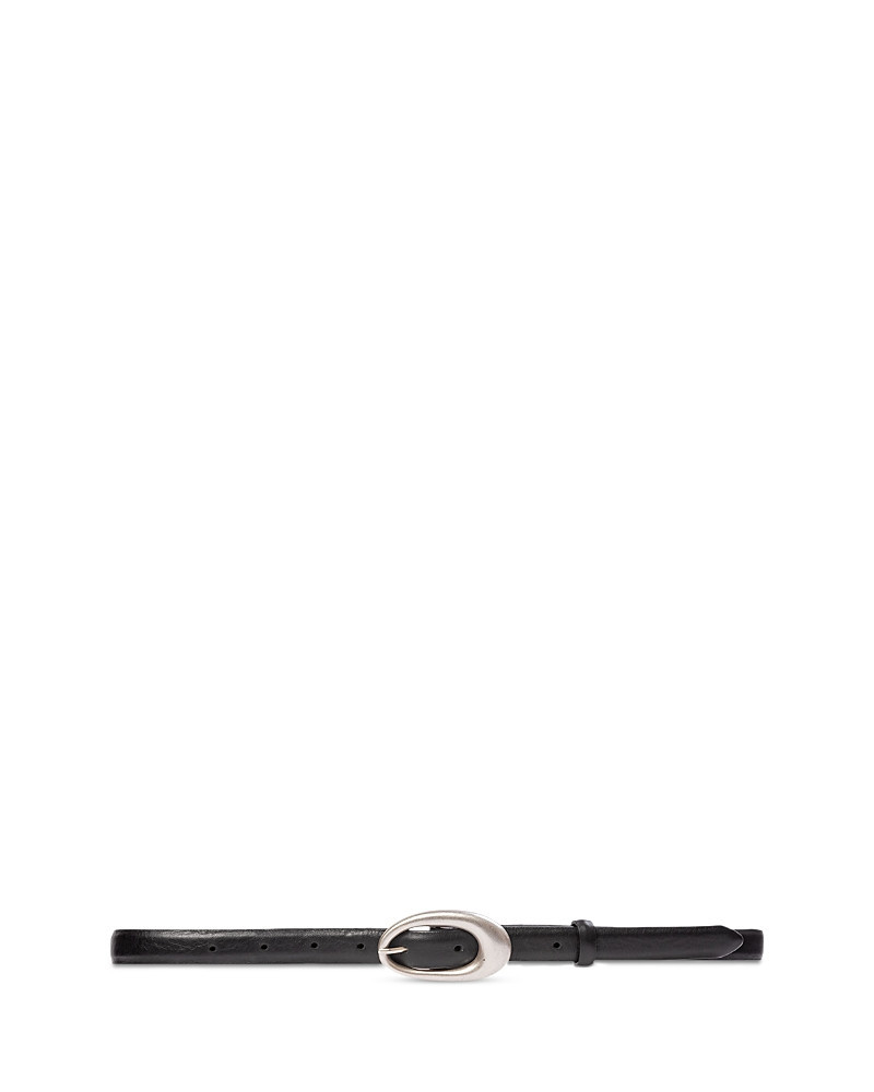 Black Suede Studio Women's Oval Buckle Belt | Bloomingdale's (US)