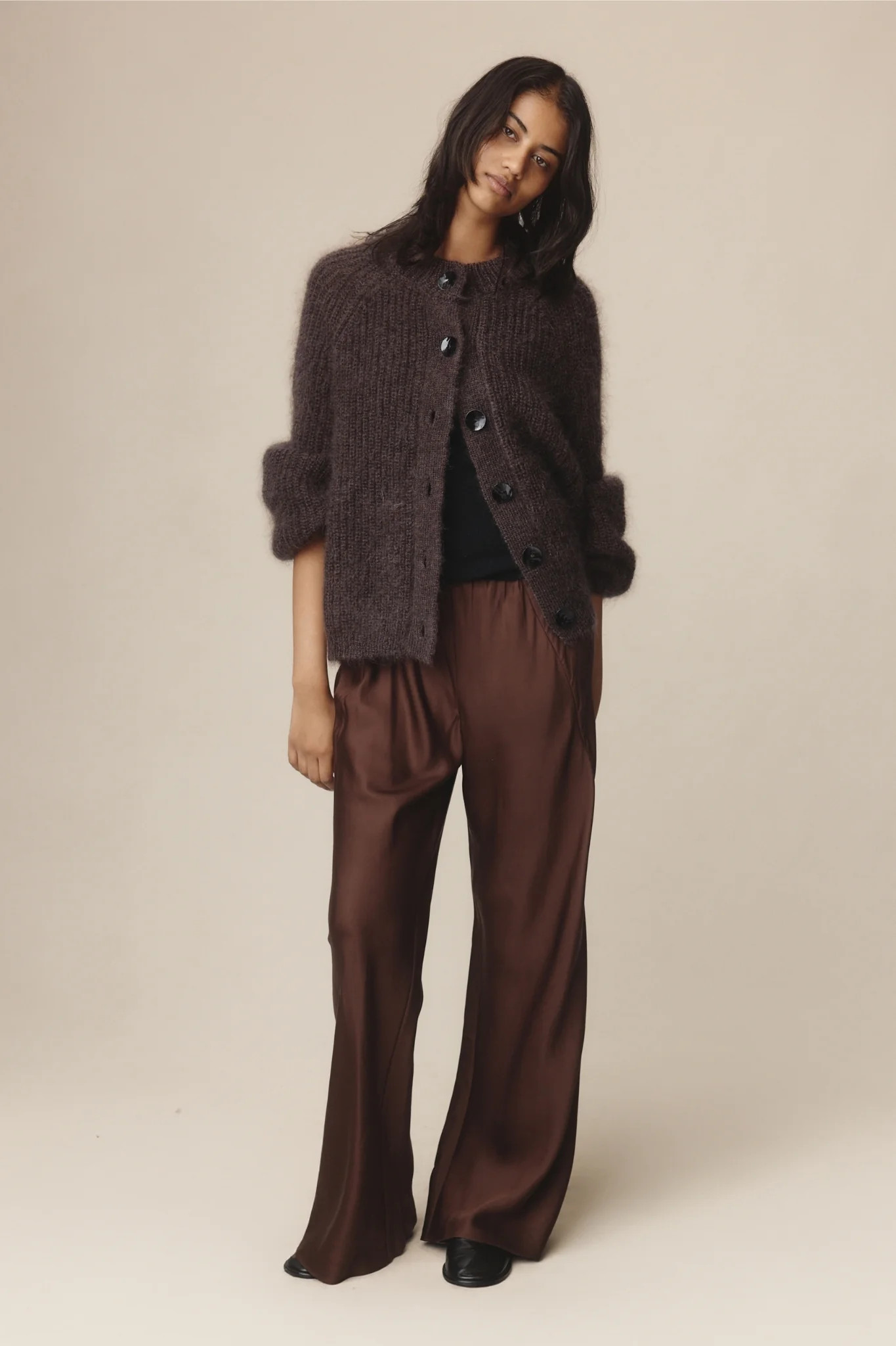 JASPER CARDIGAN - TAPENADE | Marle 