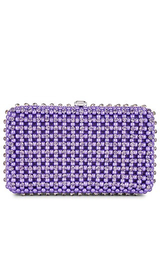 Lydia Pearl Crystal Bag in Purple | Revolve Clothing (Global)