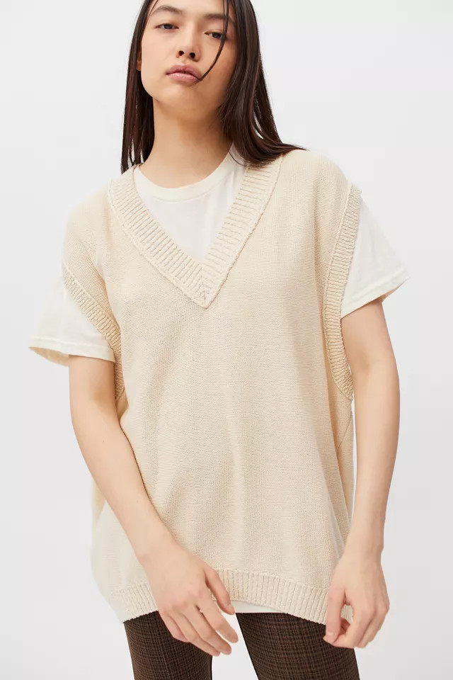 BDG Selena Oversized Sweater Vest | Urban Outfitters (US and RoW)