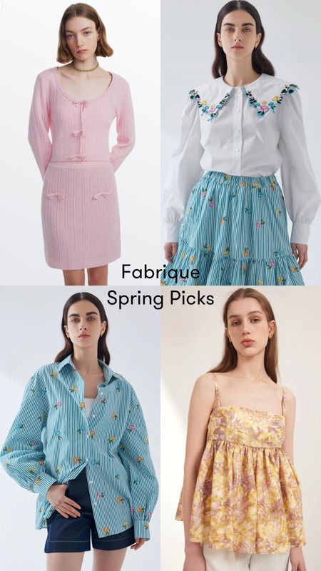 Spring picks from Fabrique! @fabrique.official

Use code HIJULIA for 12% off and free shipping!

-Collared white button up shirt
-Pink mini skirt and cardigan set
-Floral striped button up shirt
-Floral babydoll tank top
#ad

#LTKSeasonal #LTKstyletip #LTKworkwear