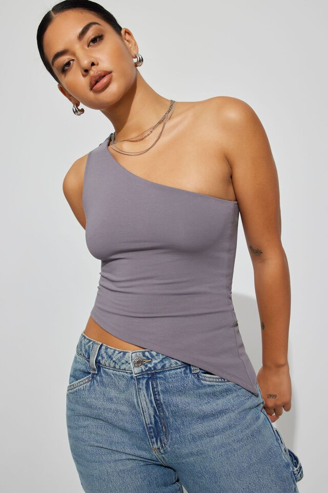 Asymmetric Off Shoulder Tank Top | Garage Clothing