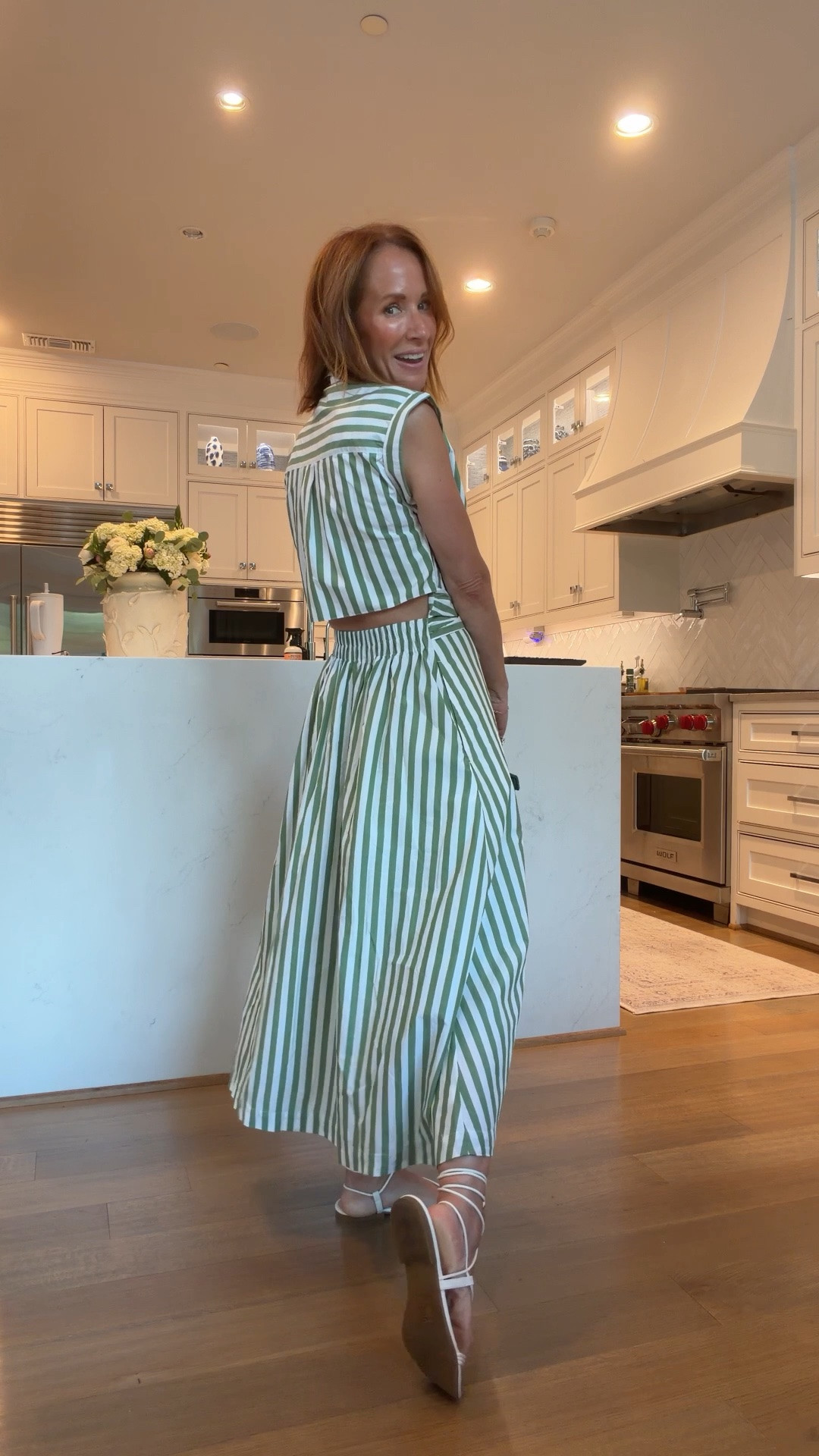 This striped midi dress is giving major designer vibes without the designer price tag. 💚

The flattering tie waist, cap sleeves, and crisp poplin fabric make it one of those dresses that instantly looks polished with minimal effort. Perfect for summer vacations, brunch, baby showers, bridal showers, or any event where you want to look put together but stay comfortable.

And the best part? It’s currently 50% off.

Linking this striped midi dress along with the sandals and bag to complete the look.

#stripeddress #mididress #summerdress #vacationoutfit #resortstyle #weddingguestdress #loftstyle #summerfashion #affordablefashion

#LTKootd #LTKSaleAlert #LTKPetite