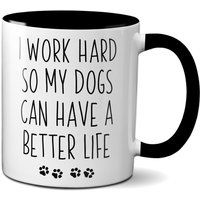 Dog Lover Gift - Funny Mug Mom Dad Gifts Custom I Work Hard Owner | Etsy (US)