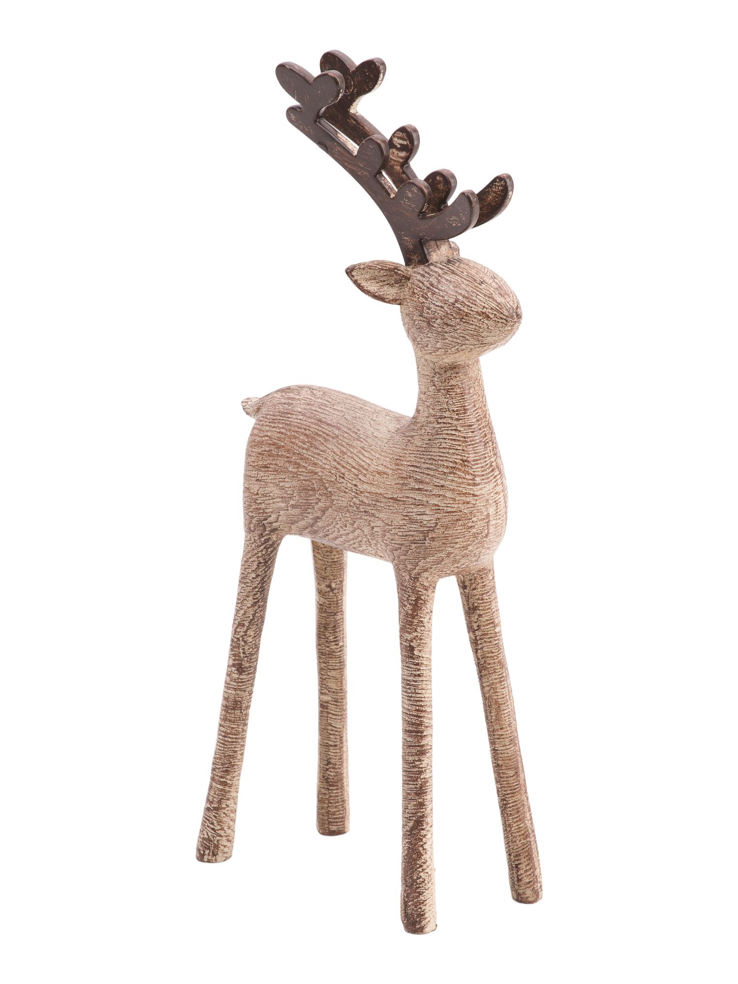 12in Resin Woodgrain Deer | TJ Maxx