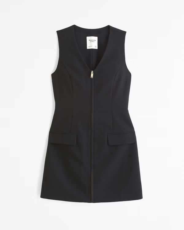 The A&F Mara Zip-Up Mini Dress | Abercrombie & Fitch (US)