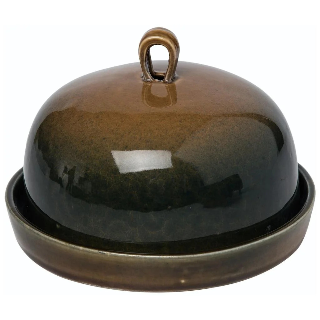 VIP Stoneware 7.87 in. Brown Reactive Glaze Covered Dish - Walmart.com | Walmart (US)