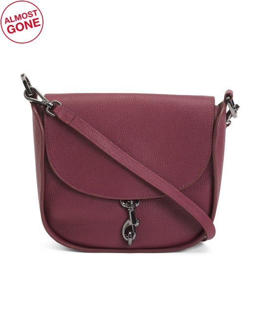Leather Trigger Saddle Crossbody | TJ Maxx