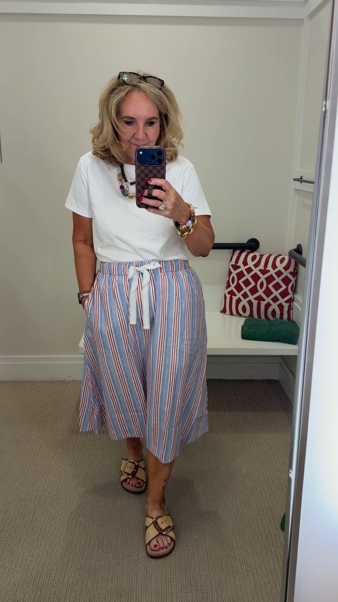 Skirt is a med regular not a petite. 

Talbots summer outfit

#LTKSaleAlert #LTKOver40 #LTKSeasonal