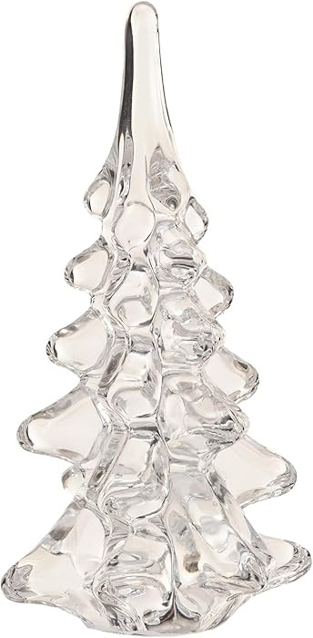 Creative Co-Op Glass Christmas Tree Decor, Clear | Amazon (US)
