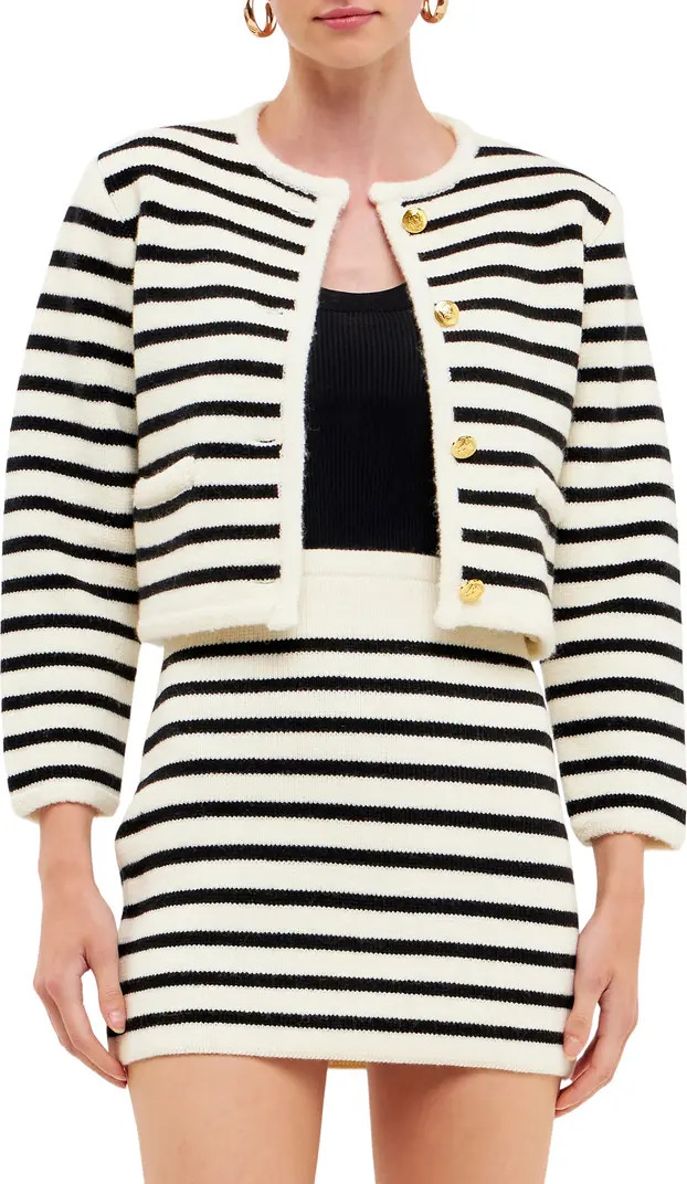 English Factory Stripe Cardigan | Nordstrom | Nordstrom