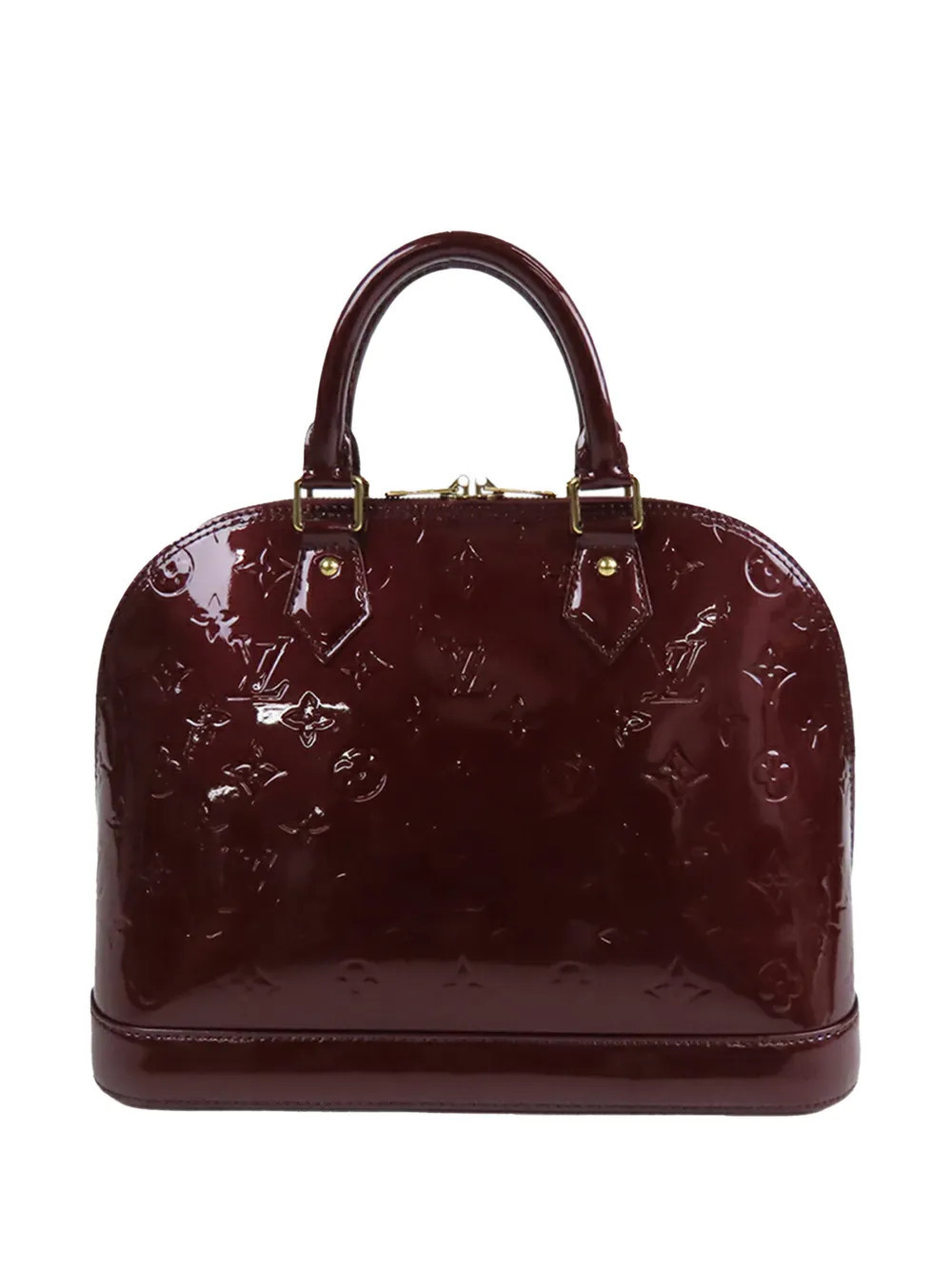 Louis Vuitton Pre-Owned 2010 Monogram Vernis Alma PM handbag - Red | Farfetch Global