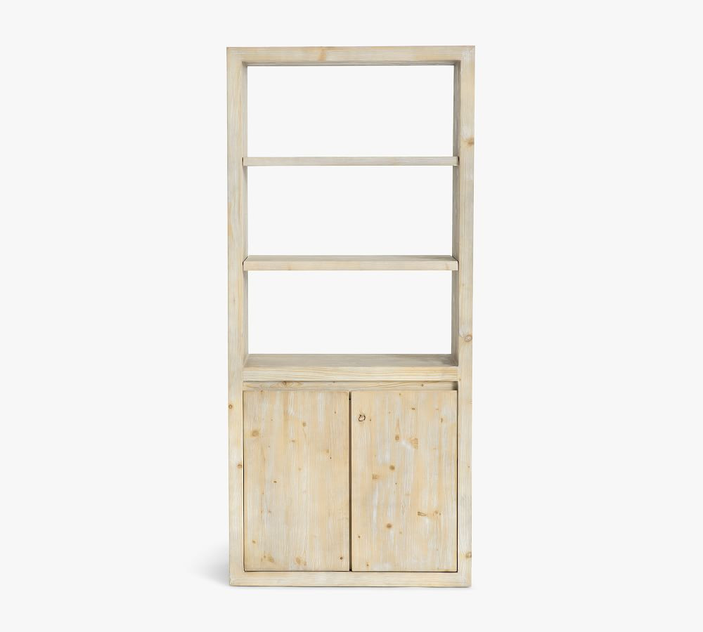 Folsom 33" x 73" Tall Bookcase with Doors | Pottery Barn (US)