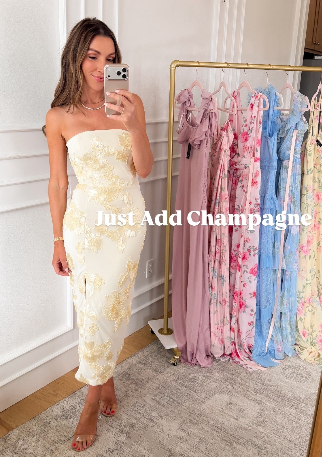 The dress is ready for cocktail hour 

#WeddingGuestDress #WeddingGuestStyle #WeddingGuestOutfit #WhatToWearToAWedding #GuestDress
#SpringWeddingGuest #SummerWeddingGuest #FallWeddingGuest #FormalDress #CocktailDress

#LTKWedding #LTKgrwm #LTKSeasonal