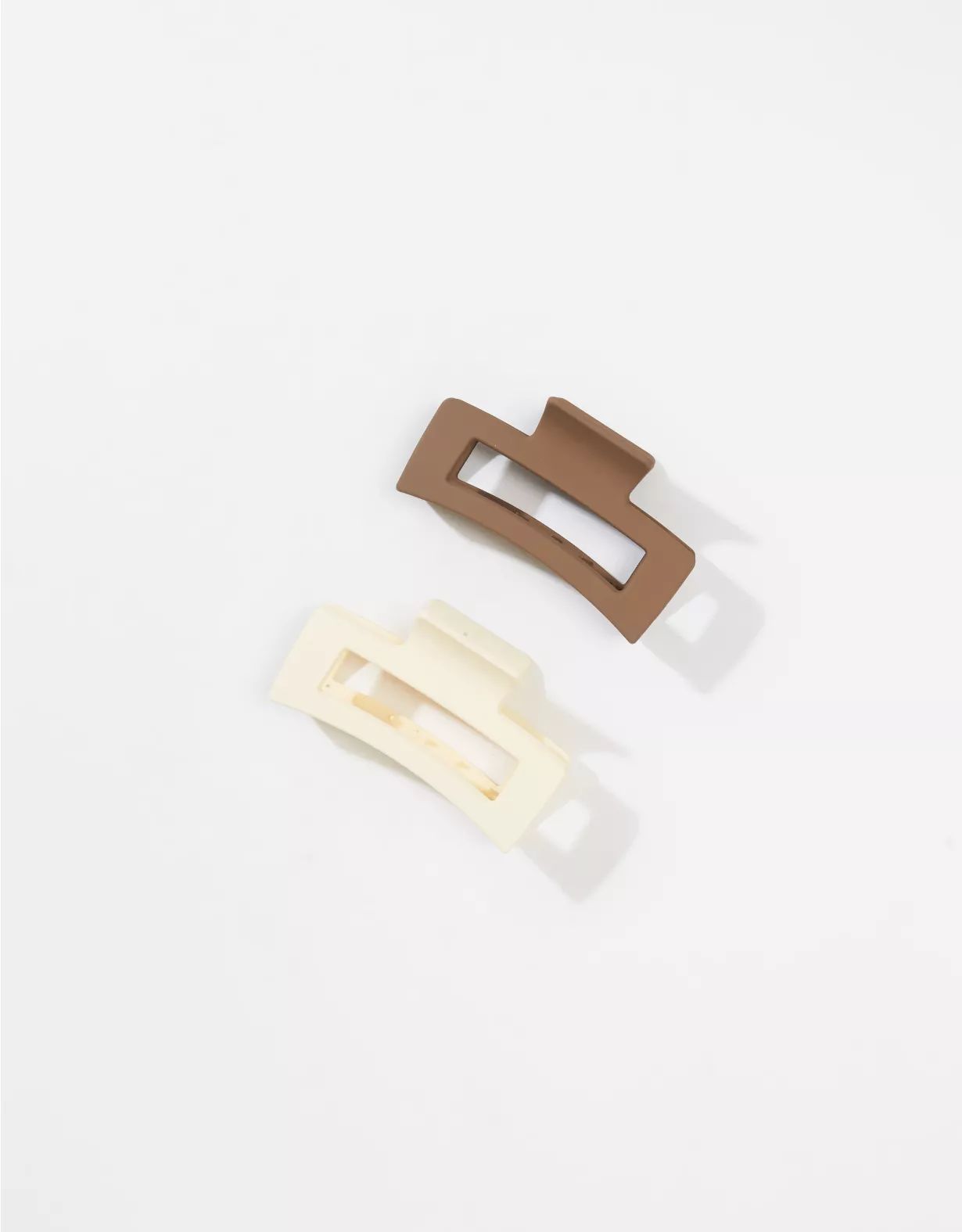 AEO Matte Rectangle Claw Clip 2-Pack | American Eagle Outfitters (US & CA)