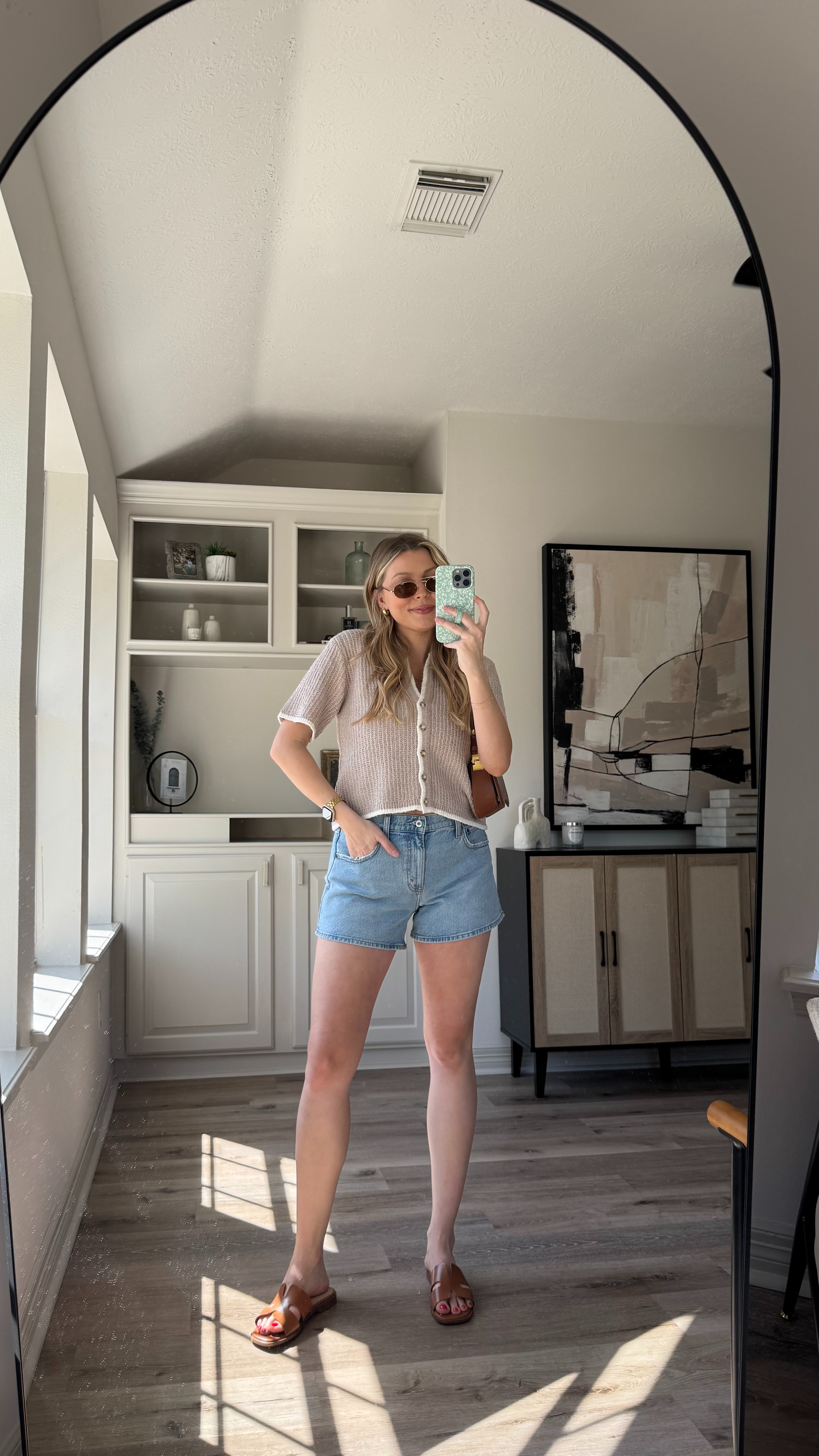 Casual Spring Outfit! 25% off everything + extra 15% off with code SPRINGAF!! Loving these shorts from Abercrombie. Definitely going to be a staple for me this spring. Wearing size S in the top, size 27 in the jean shorts. Sandals fit tts. 
 

 

#LTKStyleTip #LTKSeasonal #LTKShoeCrush