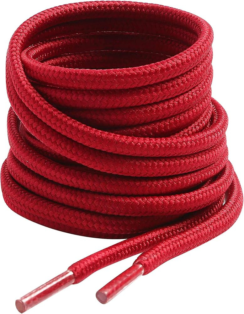 VSUDO Round Boots Shoelaces, 5/32" Outdoor Work & Hiking Boot Shoe Laces | Amazon (US)